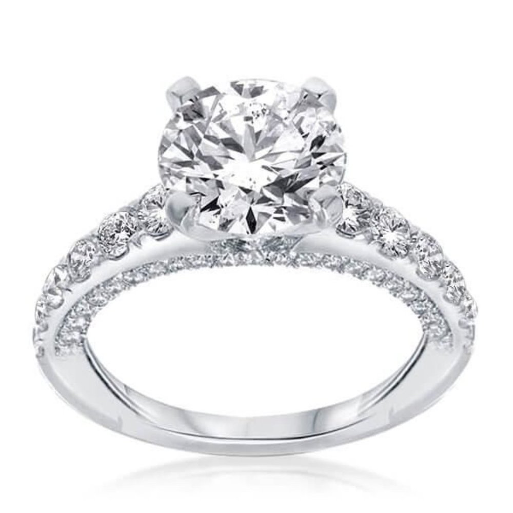 ITALO 925 SILVER Royal Classic Pave Ring   💍  7.25